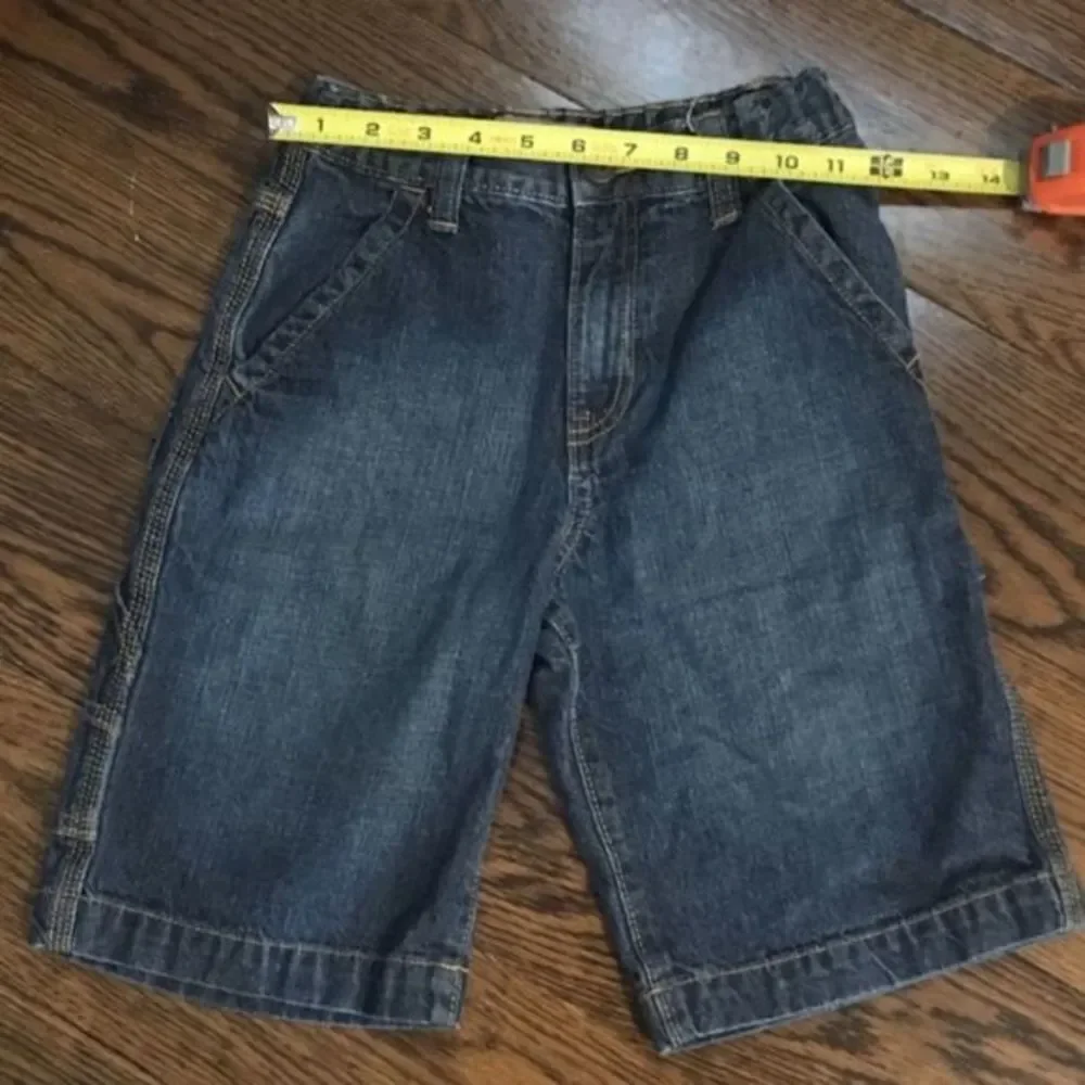 OLD NAVY Boys Denim Painter Jean Shorts Size 8